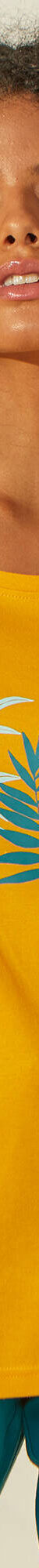 T-shirt de pyjama imprimé tropical (safran) T-shirt de pyjama imprimé tropical (safran)